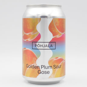 This is a can of Põhjala - Golden Plum Sour - 5.6% (330ml). It is a Gose craft beer available to buy from Ghost Whale, voted London's best craft beer shop.