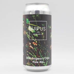 This is a can of Arpus Brewing Co - DDH Enigma x Citra Pale Ale - 5.5% (440ml). It is a Pale Ale craft beer available to buy from Ghost Whale, voted London's best craft beer shop.