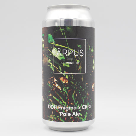 This is a can of Arpus Brewing Co - DDH Enigma x Citra Pale Ale - 5.5% (440ml). It is a Pale Ale craft beer available to buy from Ghost Whale, voted London's best craft beer shop.