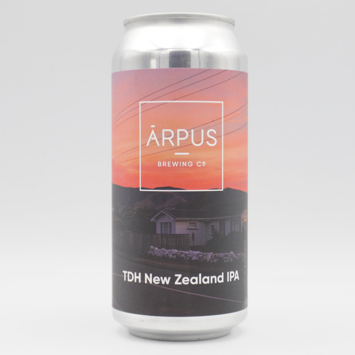 This is a can of Arpus Brewing Co - TDH New Zealand IPA - 7.4% (440ml). It is a IPA craft beer available to buy from Ghost Whale, voted London's best craft beer shop.