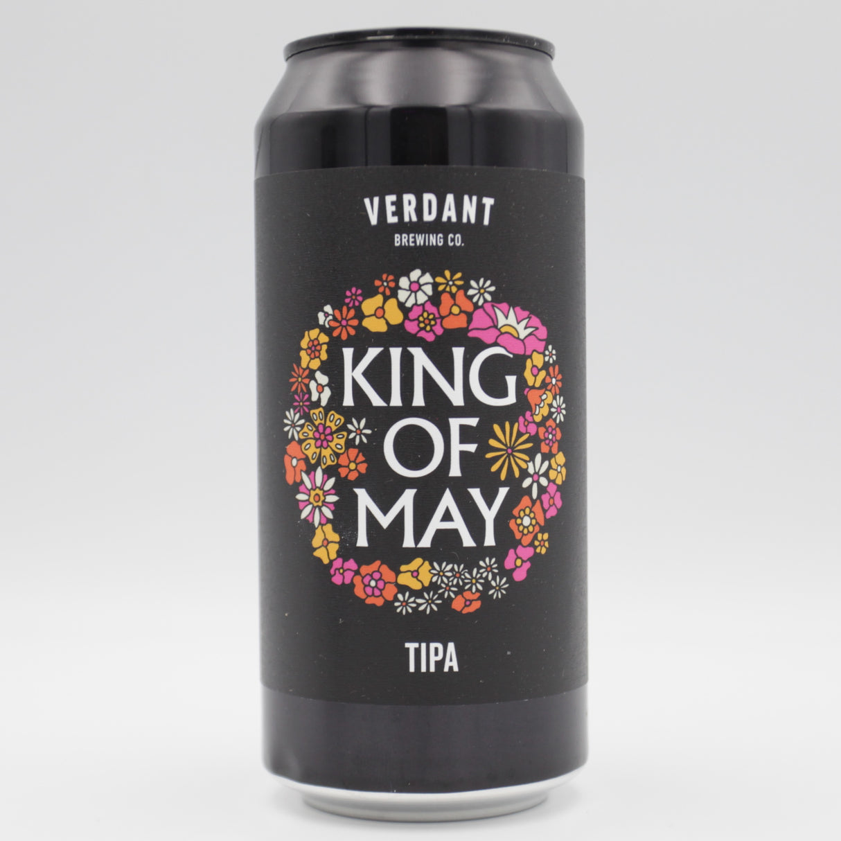 This is a can of Verdant - King Of May - 10% (440ml). It is a Triple IPA craft beer available to buy from Ghost Whale, voted London's best craft beer shop.