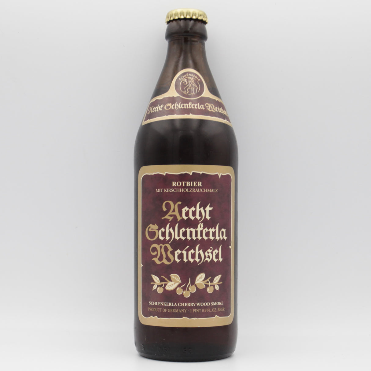 This is a bottle of Schlenkerla - Weichsel Rotbier - 4.6% (500ml). It is a Lager / Pilsner / Kölsch craft beer available to buy from Ghost Whale, voted London's best craft beer shop.
