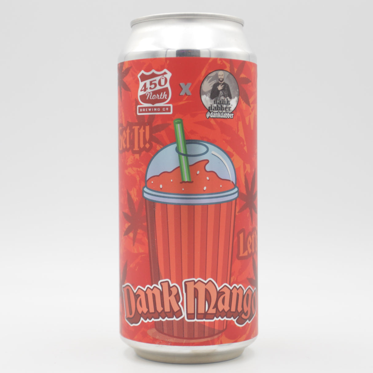 This is a can of 450 North - SLUSHY Lite: Dank Mango - 4.5% (473ml). It is a Sour craft beer available to buy from Ghost Whale, voted London's best craft beer shop.