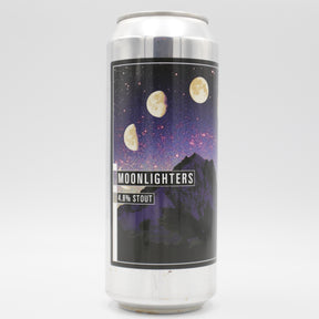 This is a can of Makemake - Moonlighters - 4.8% (500ml). It is a Stout / Porter craft beer available to buy from Ghost Whale, voted London's best craft beer shop.