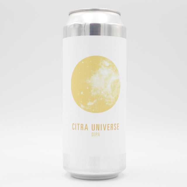 This is a can of Makemake - Citra Universe - 8% (500ml). It is a Double IPA craft beer available to buy from Ghost Whale, voted London's best craft beer shop.