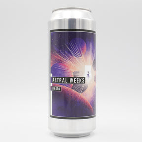 This is a can of Makemake - Astral Weeks - 6% (500ml). It is a IPA craft beer available to buy from Ghost Whale, voted London's best craft beer shop.