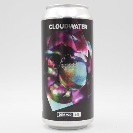 This is a can of Cloudwater - DIPA v20 - 8% (440ml). It is a Double IPA craft beer available to buy from Ghost Whale, voted London's best craft beer shop.