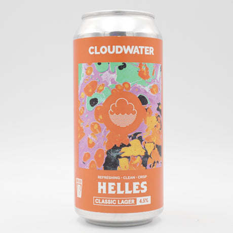 This is a can of Cloudwater - Helles - 4.5% (440ml). It is a Lager / Pilsner / Kölsch craft beer available to buy from Ghost Whale, voted London's best craft beer shop.