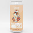 This is a can of Yonder - Peach & Maple Sundae - 6% (440ml). It is a  craft beer available to buy from Ghost Whale, voted London's best craft beer shop.