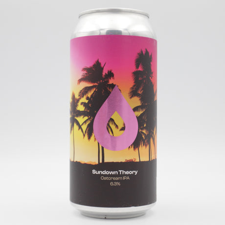 This is a can of Polly's Brew Co - Sundown Theory - 6.3% (440ml). It is a IPA craft beer available to buy from Ghost Whale, voted London's best craft beer shop.