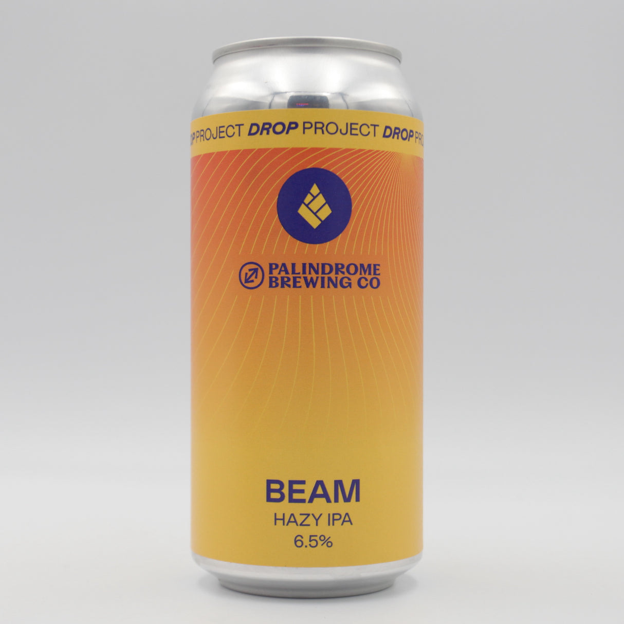 This is a can of Drop Project / Palindrome - Beam - 6.5% (440ml). It is a IPA craft beer available to buy from Ghost Whale, voted London's best craft beer shop.