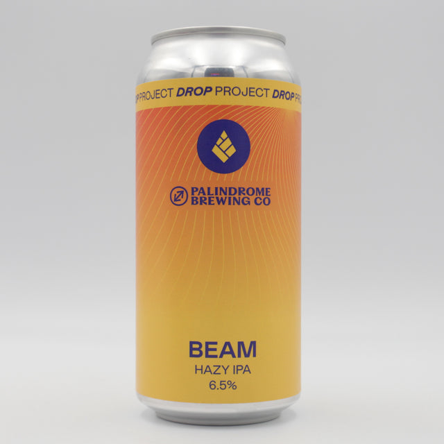 This is a can of Drop Project / Palindrome - Beam - 6.5% (440ml). It is a IPA craft beer available to buy from Ghost Whale, voted London's best craft beer shop.