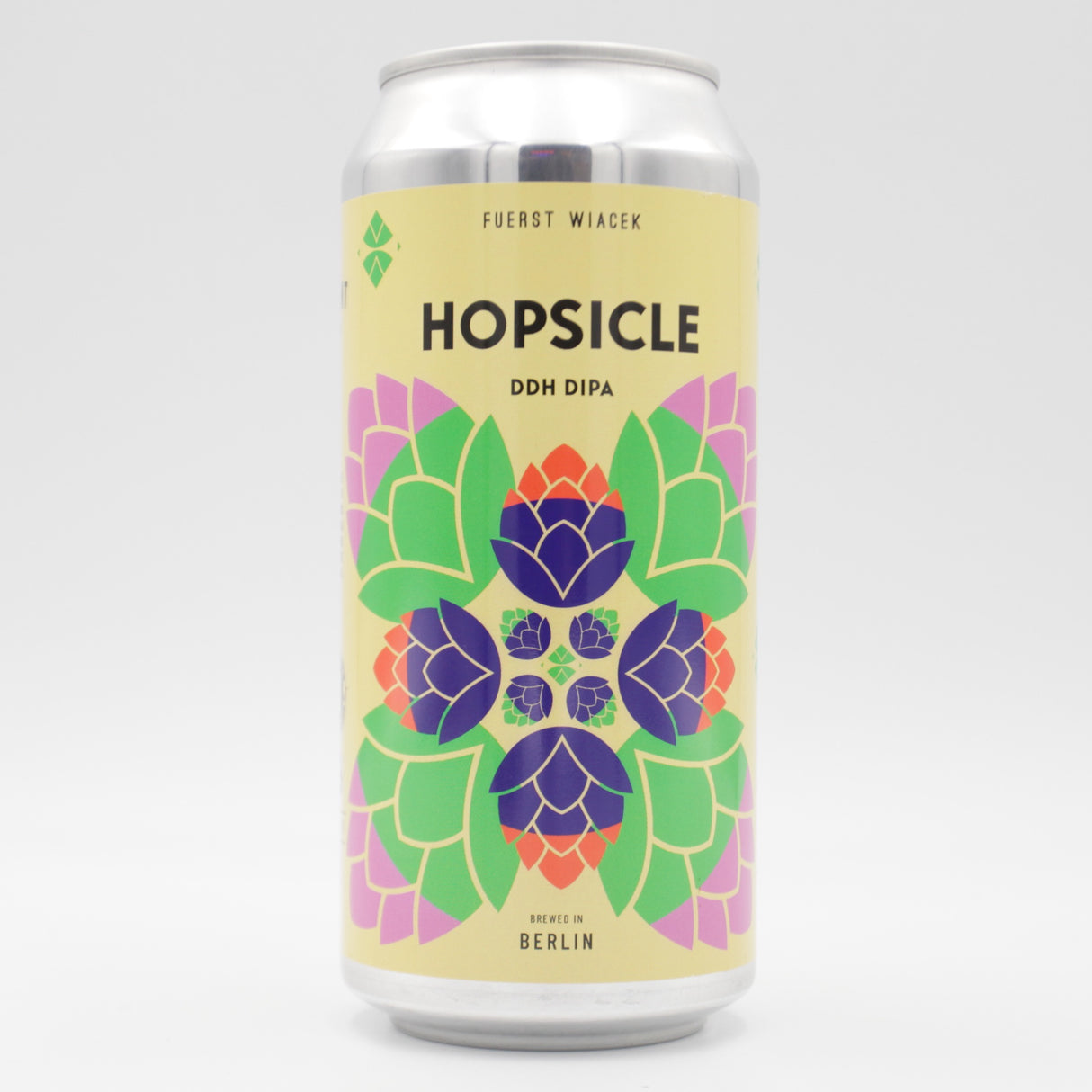 This is a can of Fuerst Wiacek / Verdant - Hopsicle (2026) - 8% (440ml). It is a Double IPA craft beer available to buy from Ghost Whale, voted London's best craft beer shop.
