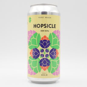 This is a can of Fuerst Wiacek / Verdant - Hopsicle (2026) - 8% (440ml). It is a Double IPA craft beer available to buy from Ghost Whale, voted London's best craft beer shop.