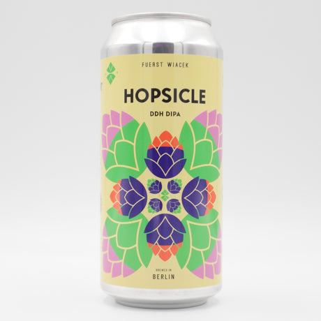 This is a can of Fuerst Wiacek / Verdant - Hopsicle (2026) - 8% (440ml). It is a Double IPA craft beer available to buy from Ghost Whale, voted London's best craft beer shop.