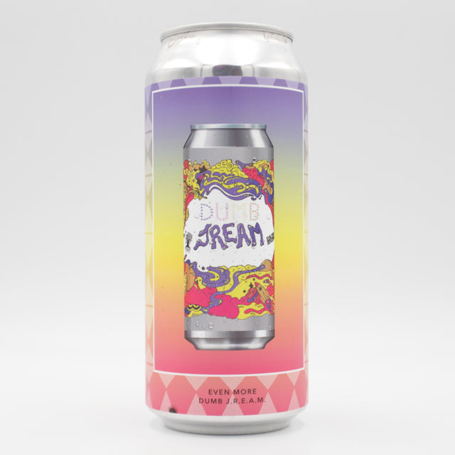This is a can of Evil Twin / Burley Oak - Even More Dumb J.R.E.A.M - 7.2% (473ml). It is a Sour craft beer available to buy from Ghost Whale, voted London's best craft beer shop.