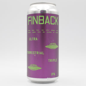 This is a can of Finback - Ultraterrestrial - 10% (473ml). It is a Triple IPA craft beer available to buy from Ghost Whale, voted London's best craft beer shop.