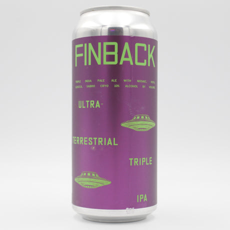 This is a can of Finback - Ultraterrestrial - 10% (473ml). It is a Triple IPA craft beer available to buy from Ghost Whale, voted London's best craft beer shop.