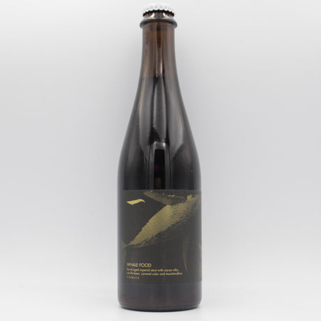 This is a bottle of Finback - Whale Food - 12.8% (500ml). It is a Imperial Stout / Porter craft beer available to buy from Ghost Whale, voted London's best craft beer shop.