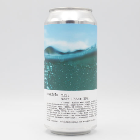 This is a can of Doskiwis - Tilt - 6.7% (440ml). It is a IPA craft beer available to buy from Ghost Whale, voted London's best craft beer shop.