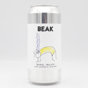 This is a can of Beak - Skyful - 6.5% (440ml). It is a IPA craft beer available to buy from Ghost Whale, voted London's best craft beer shop.