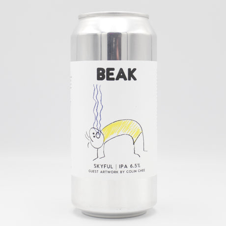 This is a can of Beak - Skyful - 6.5% (440ml). It is a IPA craft beer available to buy from Ghost Whale, voted London's best craft beer shop.