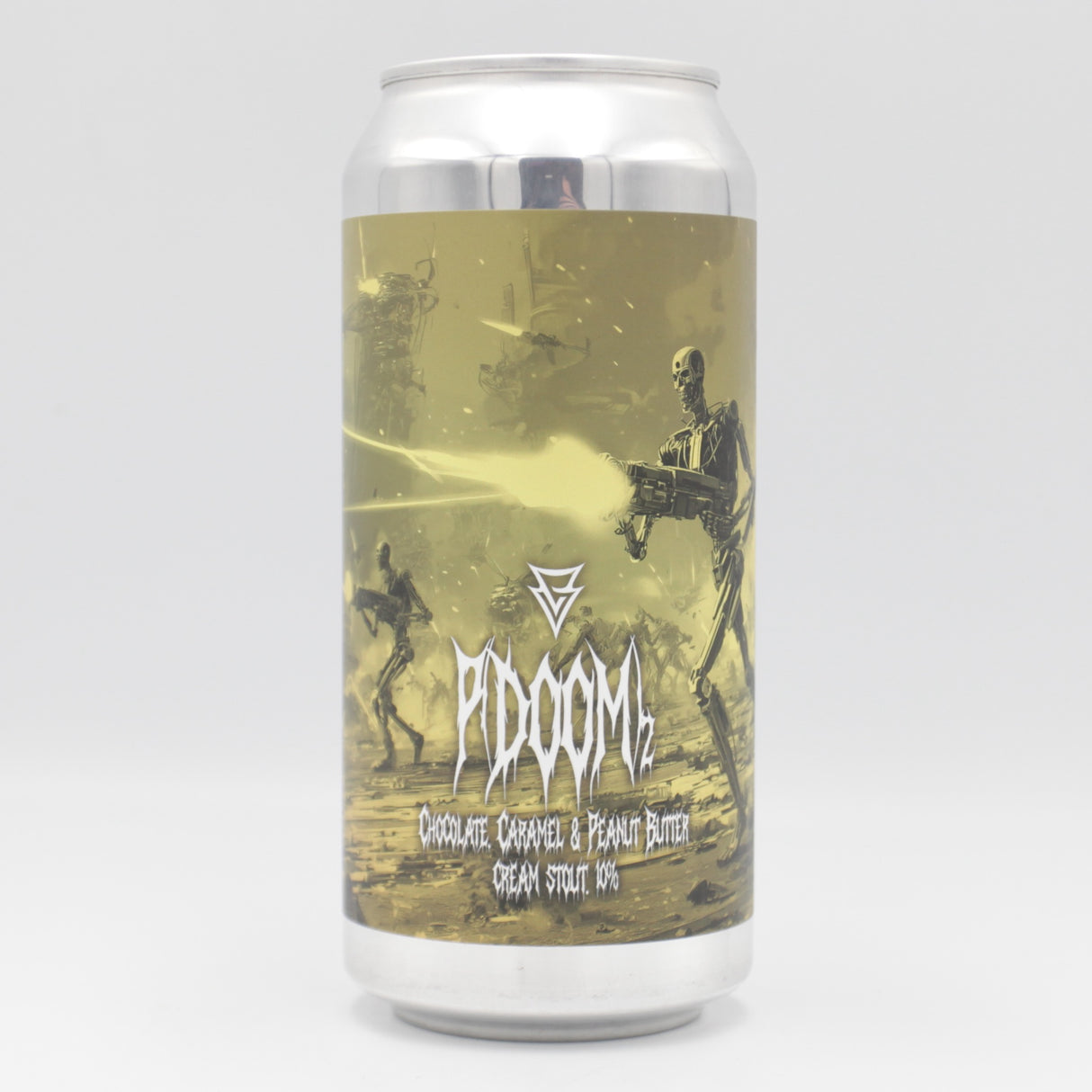 This is a can of Azvex - p(DOOM) 2 - 10% (440ml). It is a Imperial Stout / Porter craft beer available to buy from Ghost Whale, voted London's best craft beer shop.