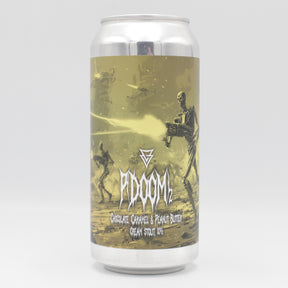 This is a can of Azvex - p(DOOM) 2 - 10% (440ml). It is a Imperial Stout / Porter craft beer available to buy from Ghost Whale, voted London's best craft beer shop.