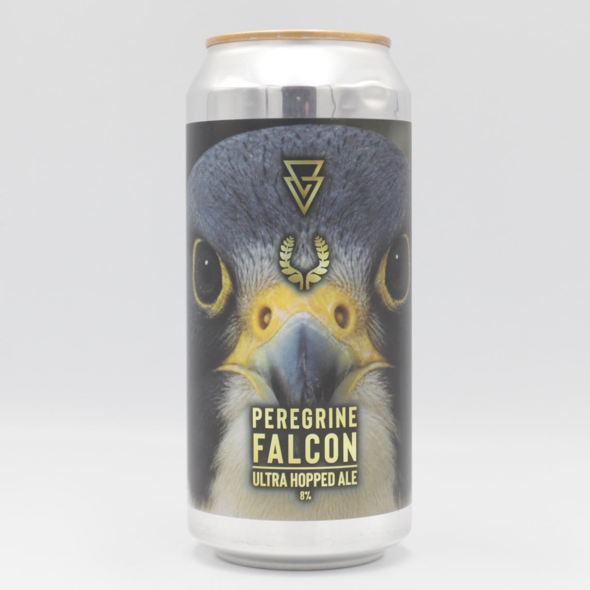 This is a can of Azvex / Lolev - Peregrine Falcon - 8% (440ml). It is a Double IPA craft beer available to buy from Ghost Whale, voted London's best craft beer shop.