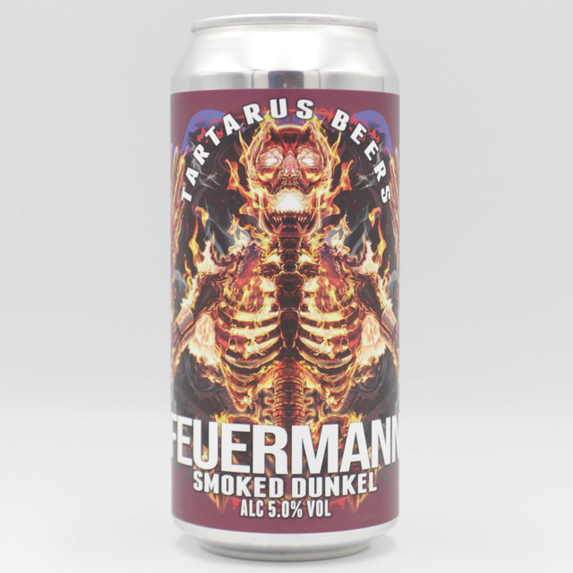 This is a can of Tartarus - Feuermann - 5% (440ml). It is a Lager / Pilsner / Kölsch craft beer available to buy from Ghost Whale, voted London's best craft beer shop.