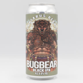 This is a can of Tartarus - Bugbear - 6% (440ml). It is a IPA craft beer available to buy from Ghost Whale, voted London's best craft beer shop.
