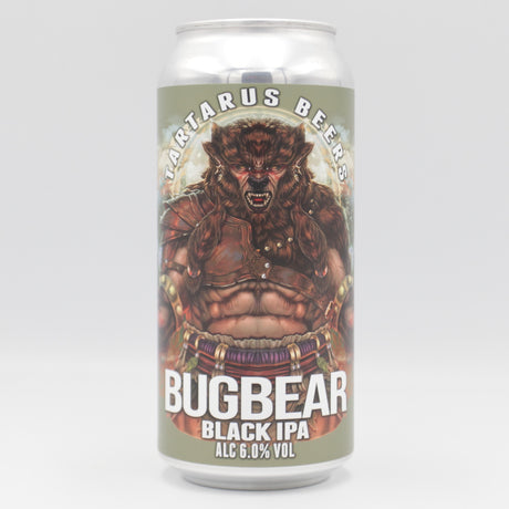 This is a can of Tartarus - Bugbear - 6% (440ml). It is a IPA craft beer available to buy from Ghost Whale, voted London's best craft beer shop.