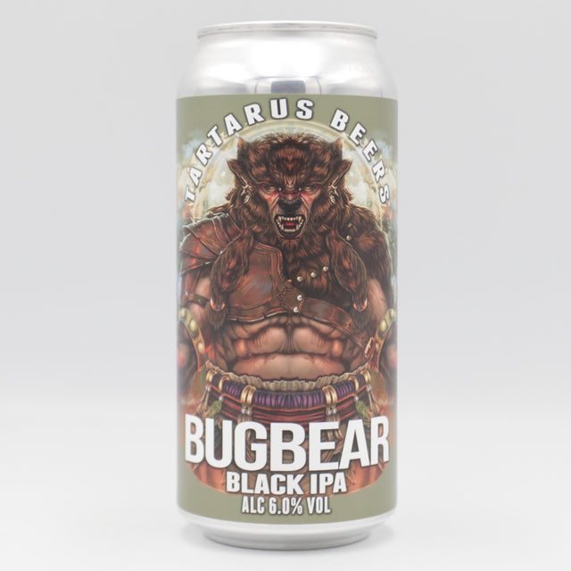 This is a can of Tartarus - Bugbear - 6% (440ml). It is a IPA craft beer available to buy from Ghost Whale, voted London's best craft beer shop.