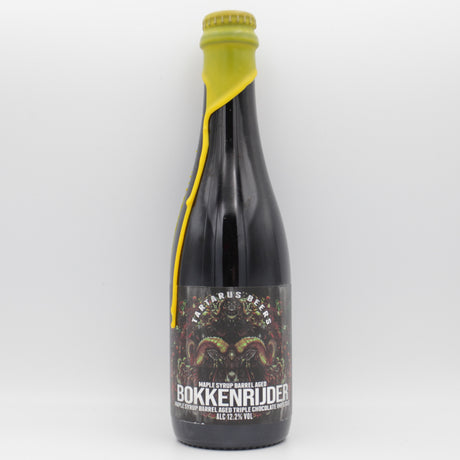This is a bottle of Tartarus - Maple Syrup BA Bokkenreijder - 12.2% (375ml). It is a Imperial Stout / Porter craft beer available to buy from Ghost Whale, voted London's best craft beer shop.