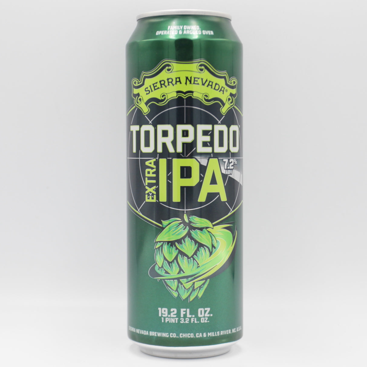 This is a can of Sierra Nevada - Torpedo Extra - 7.2% (568ml). It is a IPA craft beer available to buy from Ghost Whale, voted London's best craft beer shop.