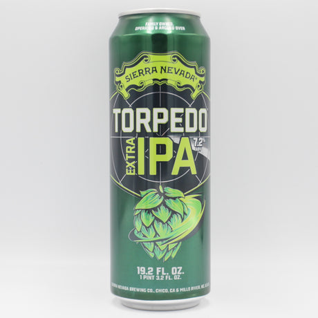 This is a can of Sierra Nevada - Torpedo Extra - 7.2% (568ml). It is a IPA craft beer available to buy from Ghost Whale, voted London's best craft beer shop.
