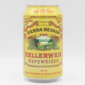 This is a can of Sierra Nevada - Kellerweiss - 4.8% (355ml). It is a Wit / Wheat craft beer available to buy from Ghost Whale, voted London's best craft beer shop.