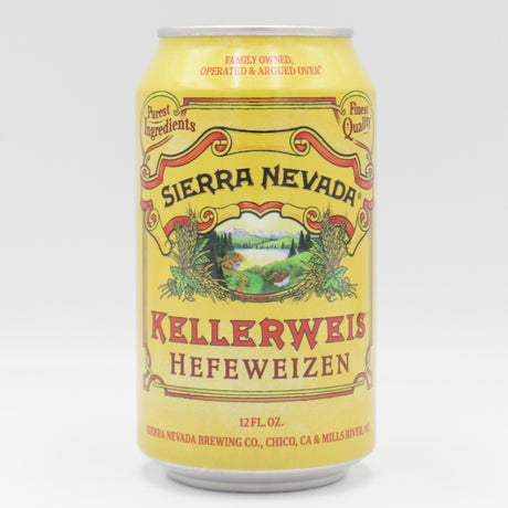 This is a can of Sierra Nevada - Kellerweiss - 4.8% (355ml). It is a Wit / Wheat craft beer available to buy from Ghost Whale, voted London's best craft beer shop.