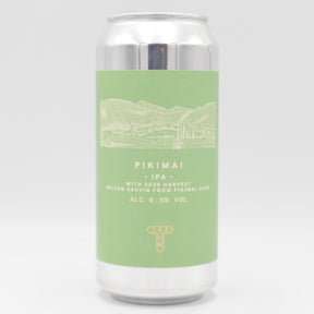 This is a can of Track - Pikimai - 6.5% (440ml). It is a IPA craft beer available to buy from Ghost Whale, voted London's best craft beer shop.