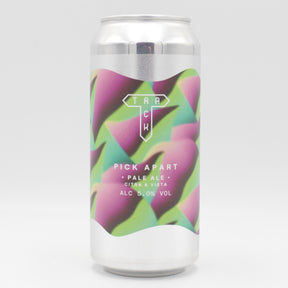 This is a can of Track - Pick Apart - 5% (440ml). It is a Pale Ale craft beer available to buy from Ghost Whale, voted London's best craft beer shop.