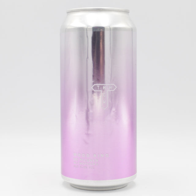 This is a can of Track - Mood Ring - 4.9% (440ml). It is a Lager / Pilsner / Kölsch craft beer available to buy from Ghost Whale, voted London's best craft beer shop.