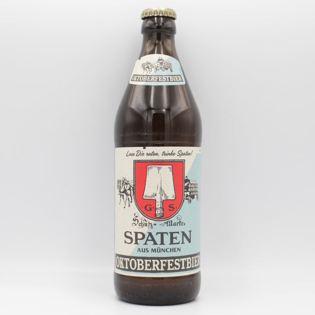 This is a bottle of Spaten - Oktoberfest - 5.9% (500ml). It is a Lager / Pilsner / Kölsch craft beer available to buy from Ghost Whale, voted London's best craft beer shop.