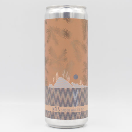 This is a can of Fair Isle - Nels - 5.4% (355ml). It is a Saison craft beer available to buy from Ghost Whale, voted London's best craft beer shop.