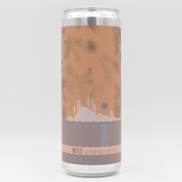 This is a can of Fair Isle - Nels - 5.4% (355ml). It is a Saison craft beer available to buy from Ghost Whale, voted London's best craft beer shop.