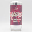 This is a can of Glass Pyramid Project - Glazed: Strawberry Pavlova - 4% (440ml). It is a Sour craft beer available to buy from Ghost Whale, voted London's best craft beer shop.