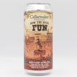 This is a can of Cellarmaker - How The West Was Fun - 8.5% (473ml). It is a Double IPA craft beer available to buy from Ghost Whale, voted London's best craft beer shop.