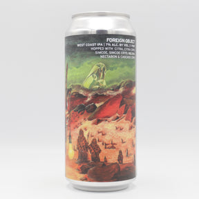 This is a can of Cellarmaker / There Does Not Exist - Foreign Object - 7% (473ml). It is a IPA craft beer available to buy from Ghost Whale, voted London's best craft beer shop.