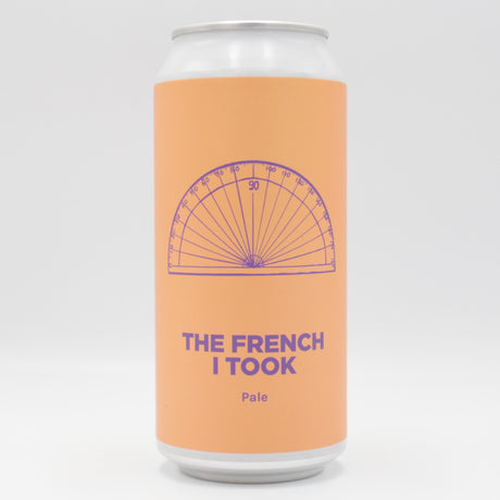 This is a can of Pomona Island - The French I Took - 5.6% (440ml). It is a Pale Ale craft beer available to buy from Ghost Whale, voted London's best craft beer shop.