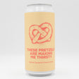 This is a can of Pomona Island - These Pretzels Are Making Me Thirsty - 6.5% (440ml). It is a Stout / Porter craft beer available to buy from Ghost Whale, voted London's best craft beer shop.
