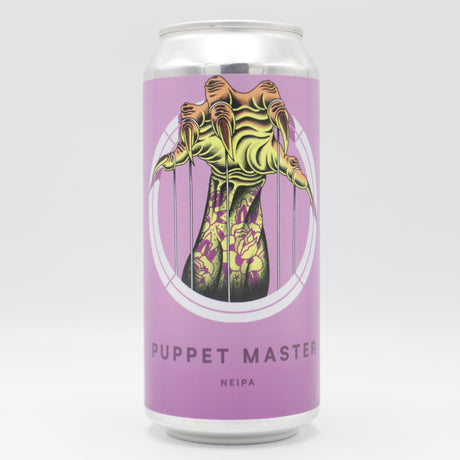 This is a can of Otherworld - Puppet Master - 6% (440ml). It is a IPA craft beer available to buy from Ghost Whale, voted London's best craft beer shop.